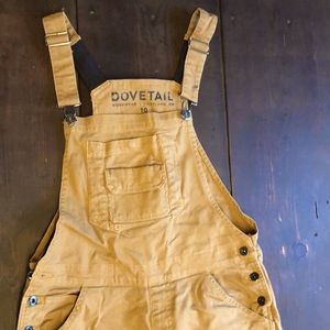 Dovetail Workwear Freshley overalls in saddle tan size 10/34. EUC!!!